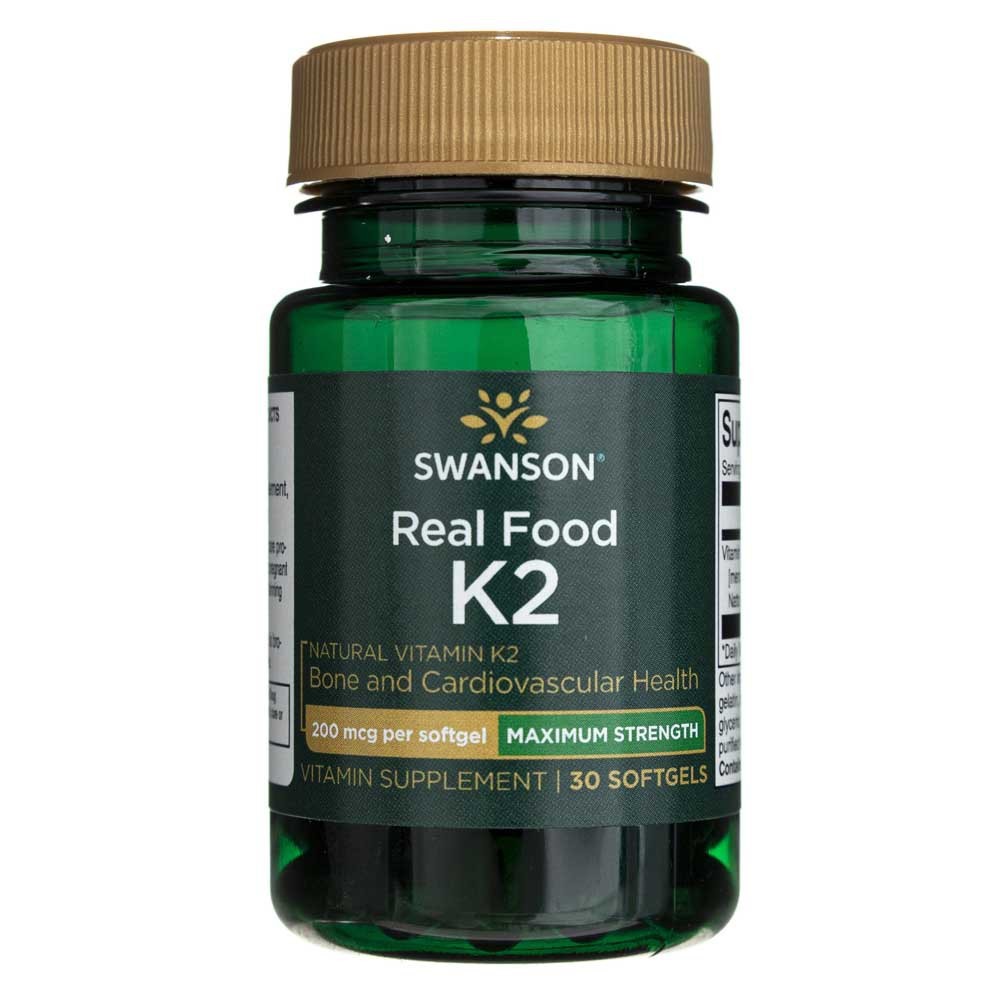 Swanson vitaminas K2 200 mcg - 30 minkštųjų gelių - Magnis.lt
