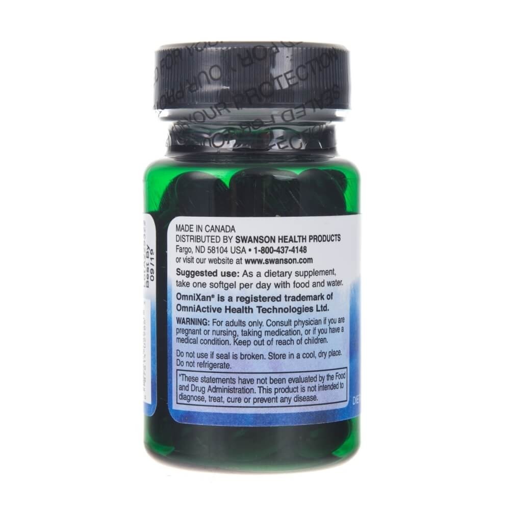 Swanson Synergistic Eye Health - liuteinas ir zeaksantinas - 60 minkštųjų gelių - Magnis.lt