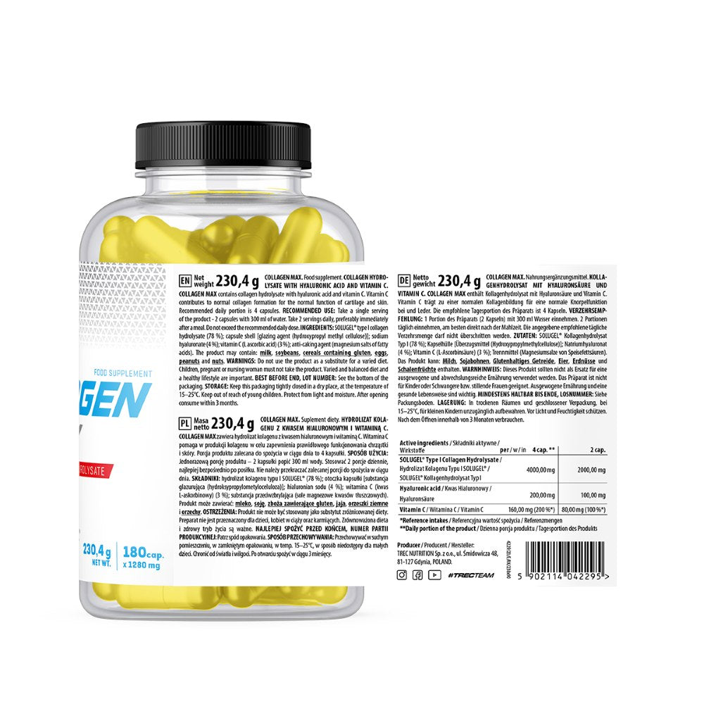 Trec Collagen Max - 180 kapsulių - Magnis.lt
