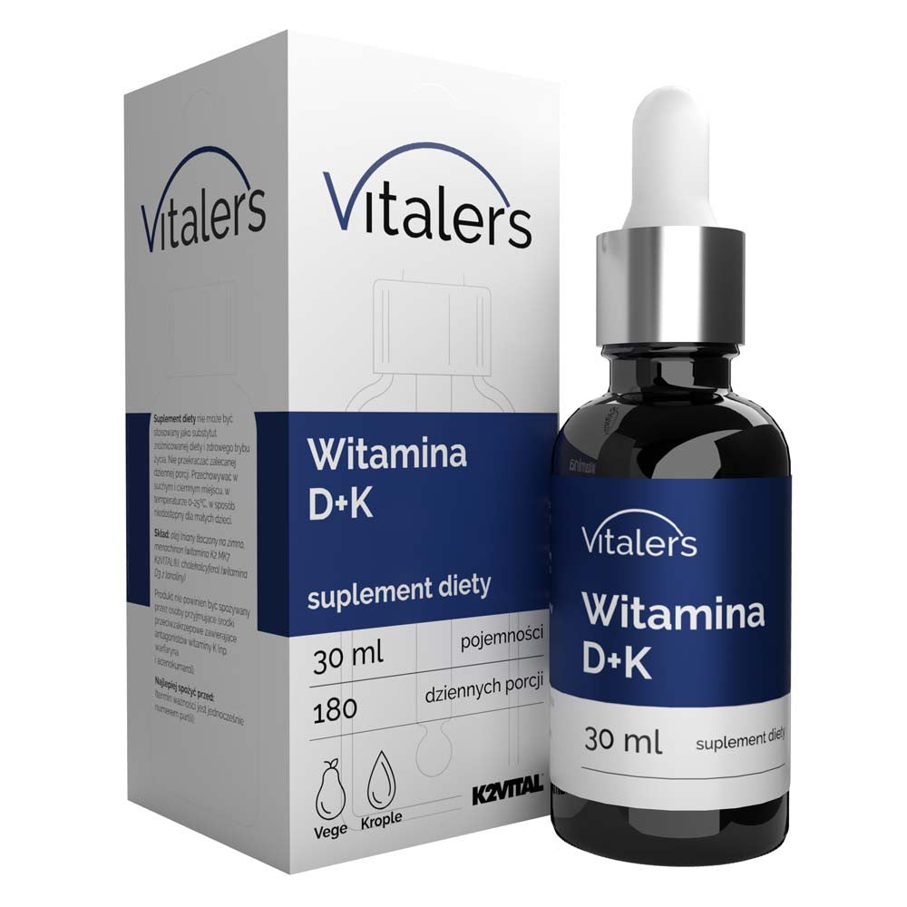 Vitaler's D3 vitamīns 2000 IU K2-MK7 75 mcg, pilieni - 30 ml