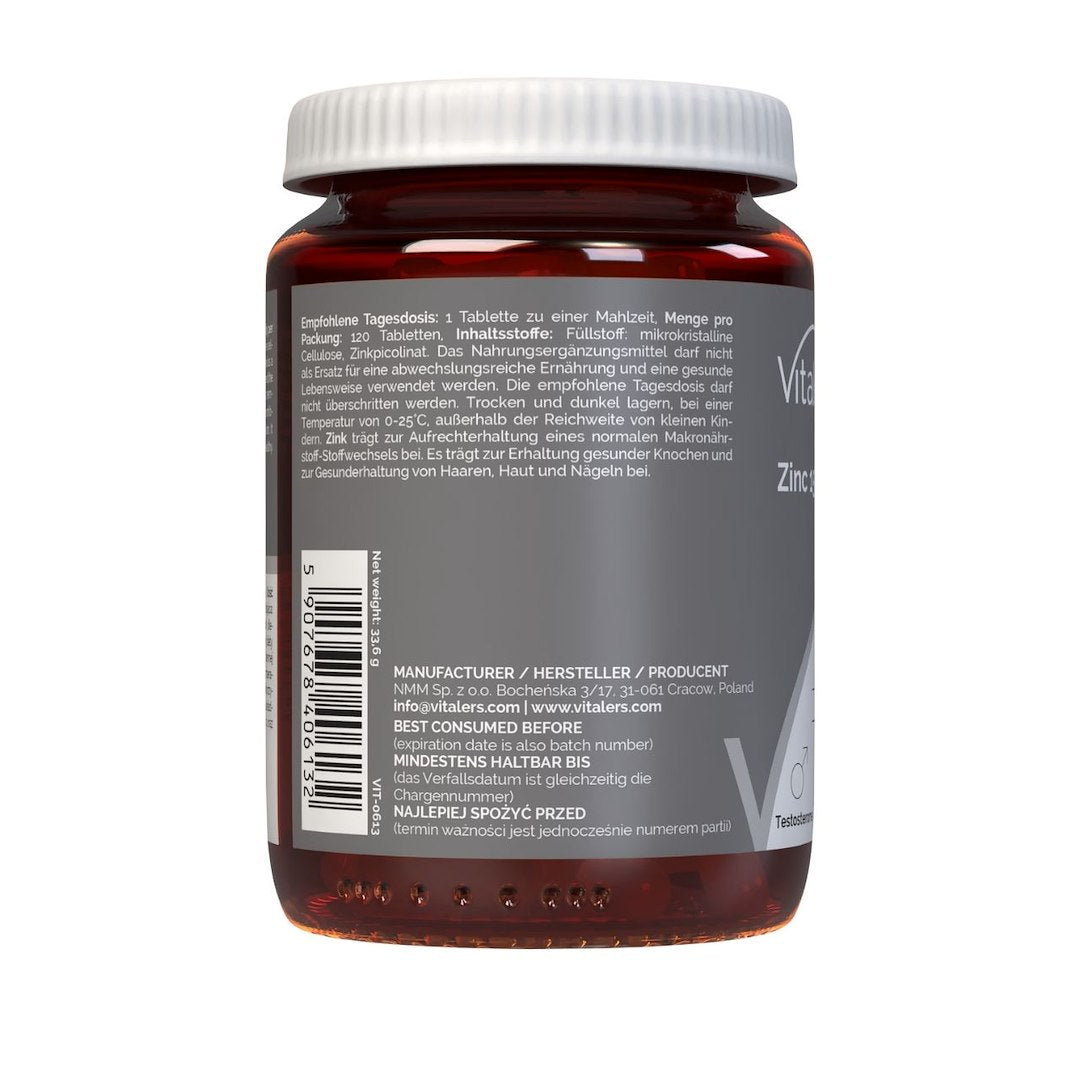 Vitaler cinka pikolināts 15 mg - 120 kapsulas