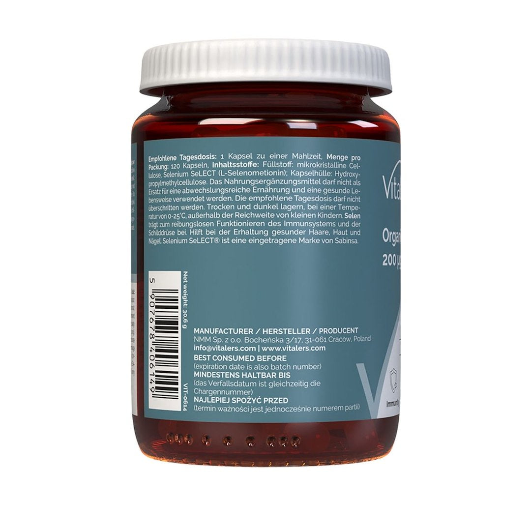 Vitaler's Organic Selēns 200 µg – 120 kapsulas