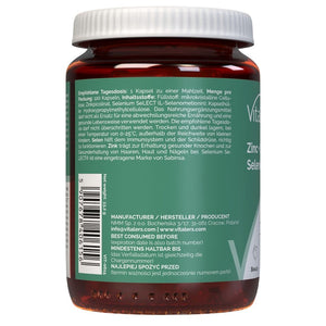 Vitaler's Cinks 15 mg + Selēns 200 mcg - 120 kapsulas