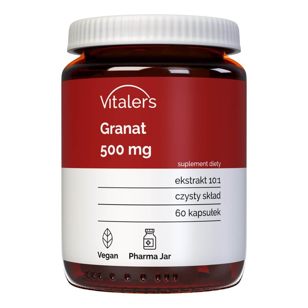 Vitaler's granātābolu ekstrakts 500 mg - 60 kapsulas