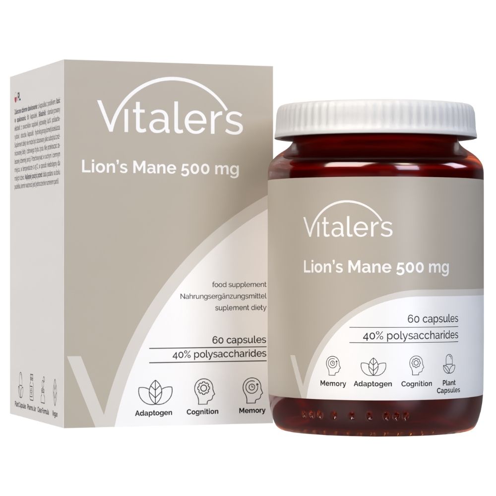 Vitaler's Lion's Mane 500 mg - 60 kapsulas