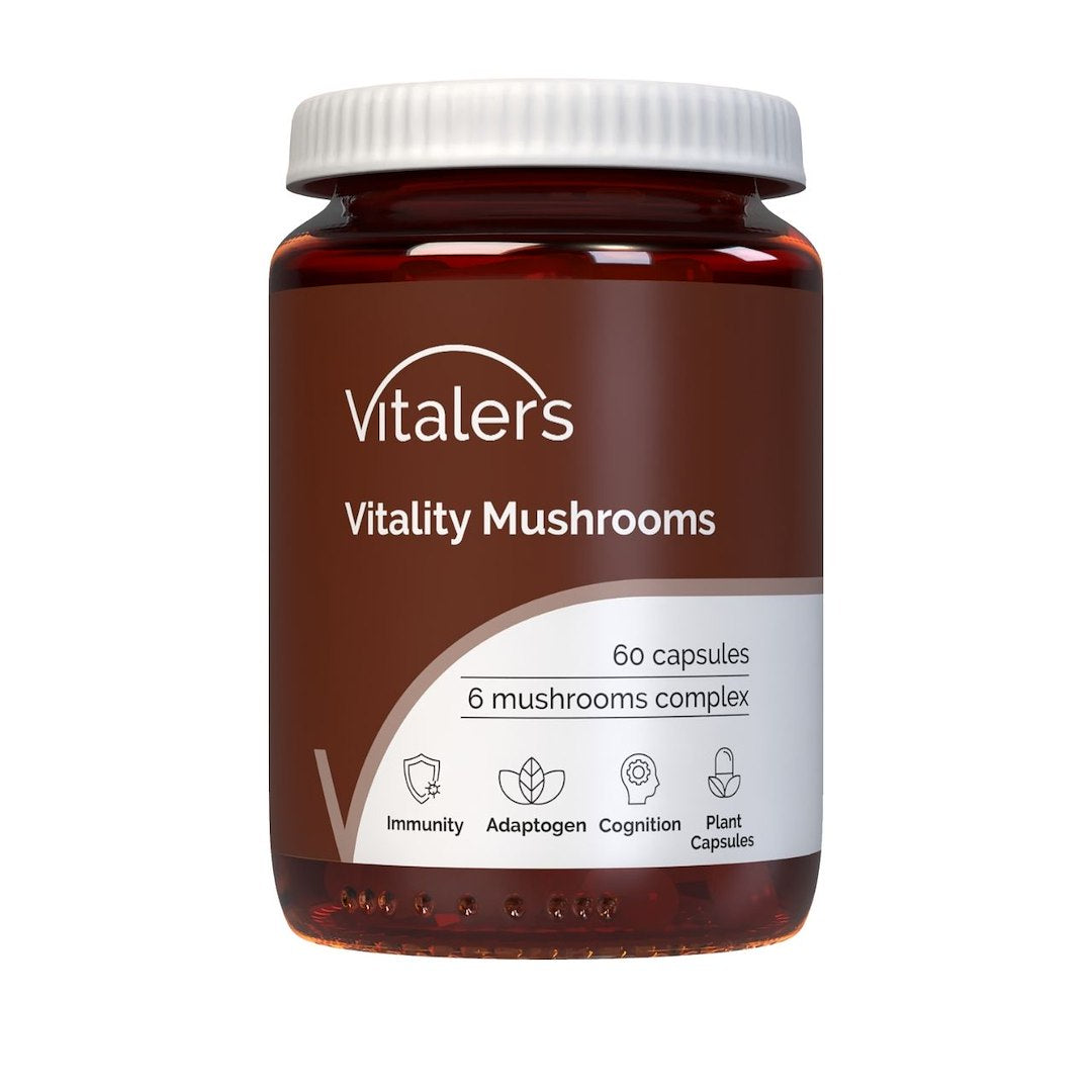 Vitaler's Vital Mushrooms — 60 kapsulas