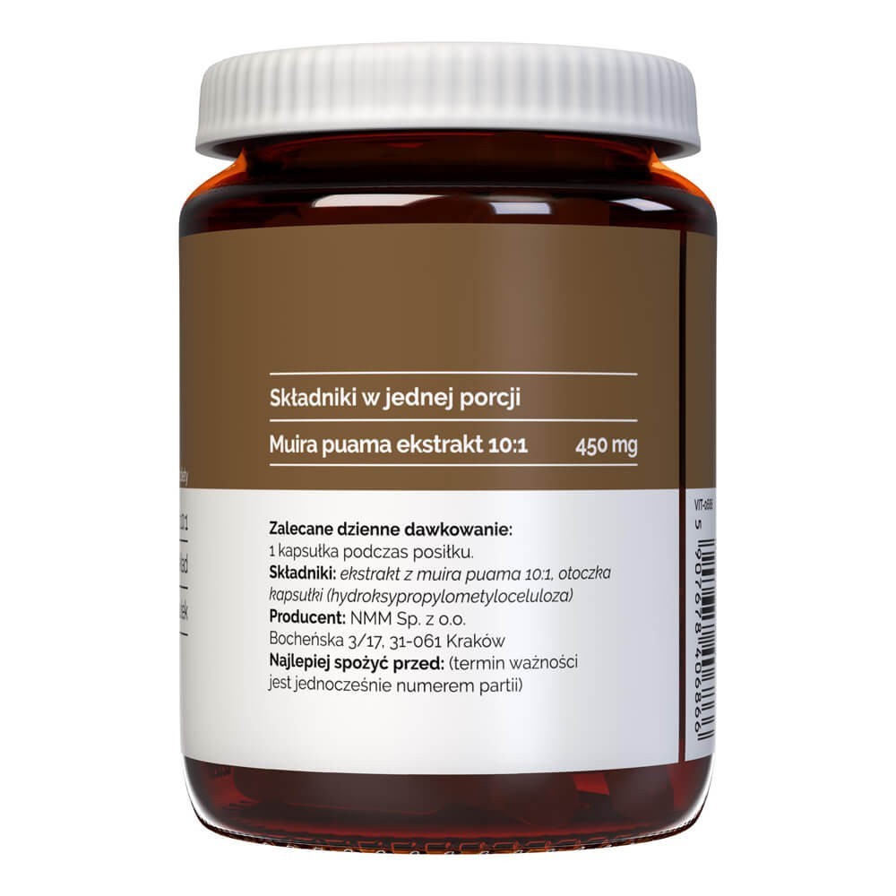 Vitaler's Muira Puama 450 mg - 60 kapsulas