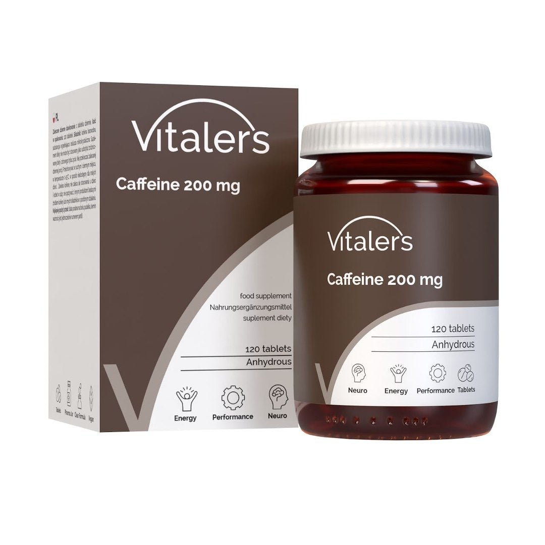 Vitaler kofeīns 200 mg - 120 tabletes
