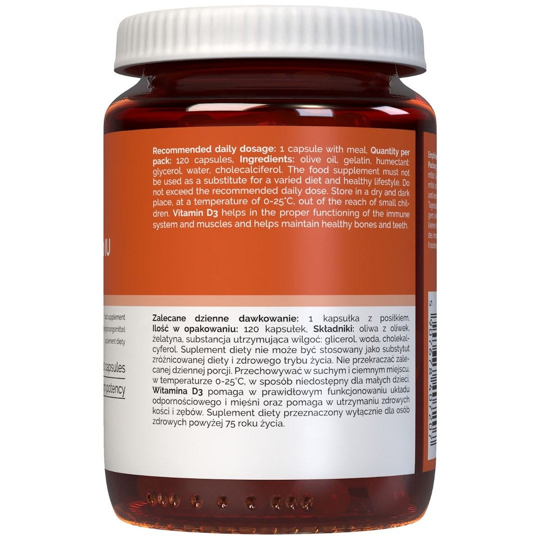 Vitaler D3 vitamīns 4000 SV - 120 mīkstās kapsulas