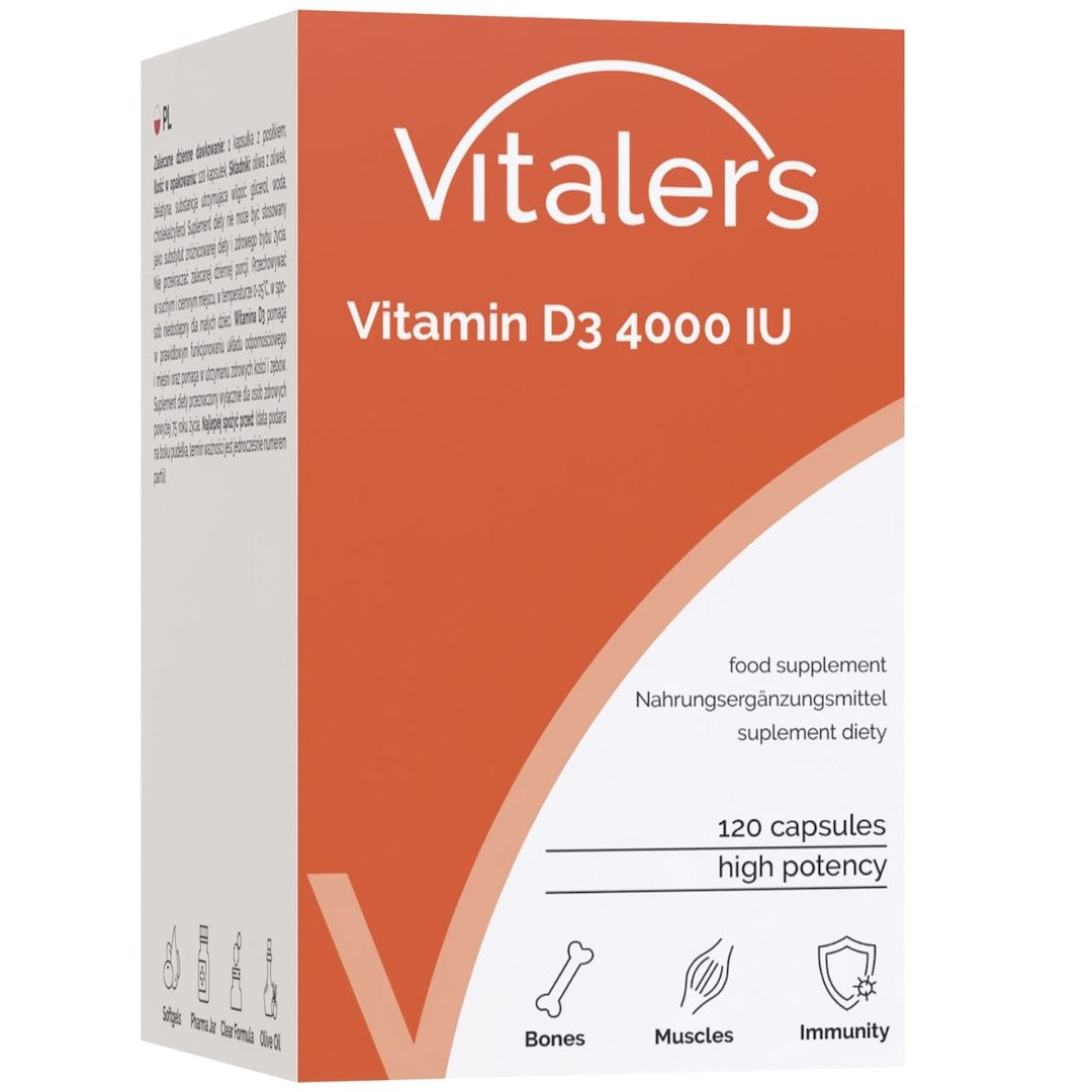 Vitaler D3 vitamīns 4000 SV - 120 mīkstās kapsulas