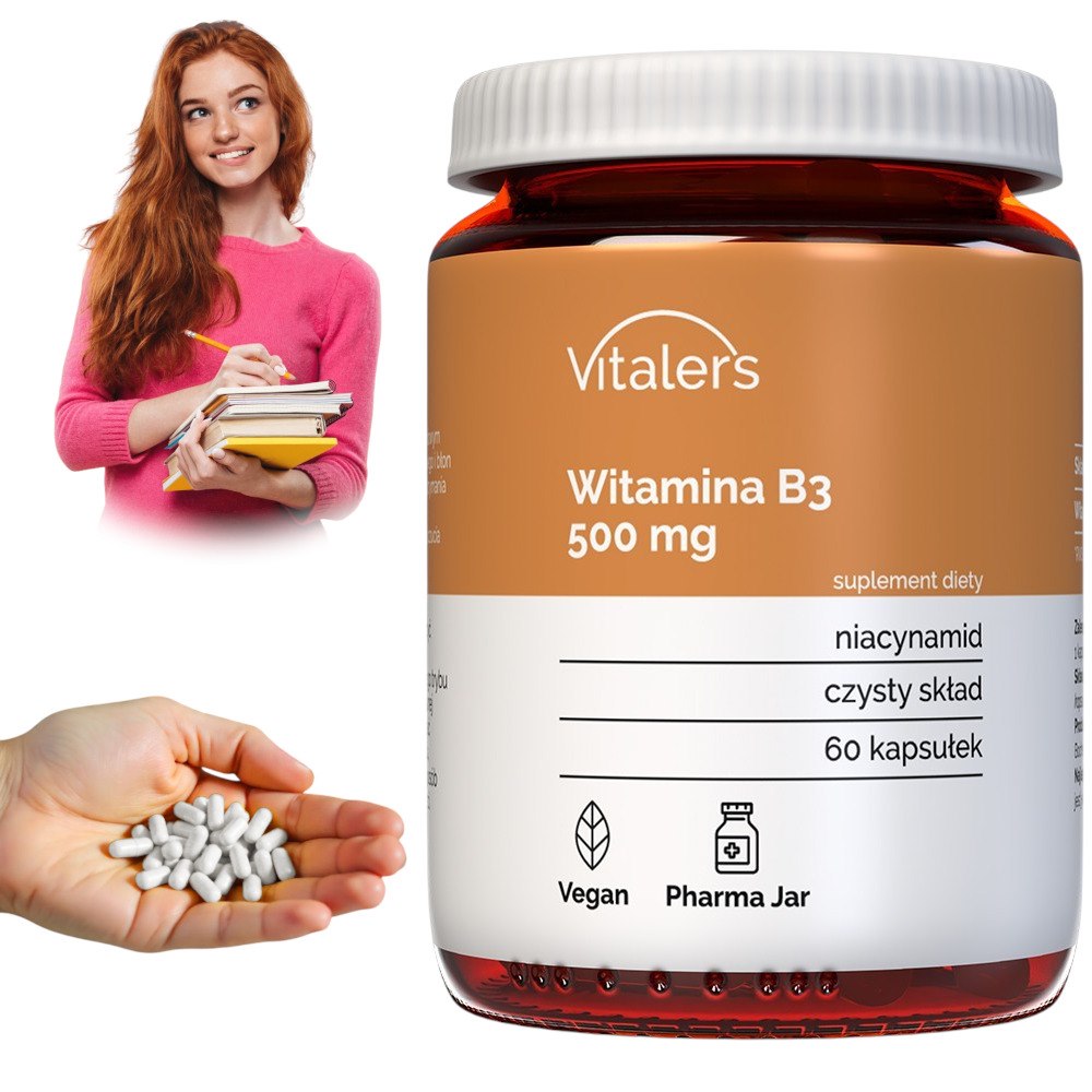 Vitamīns B3 500 mg - 60 kapsulas