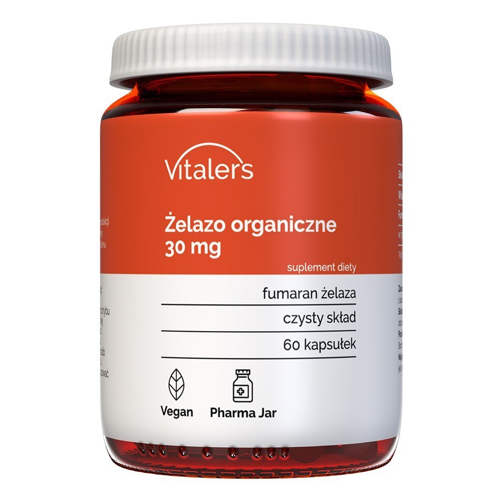 Vitaler's organiskā dzelzs 30 mg - 60 kapsulas