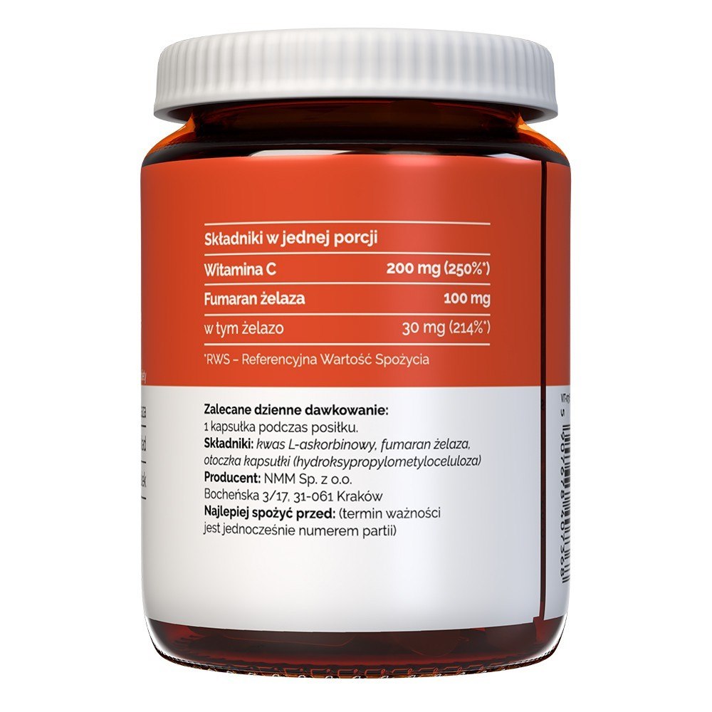 Vitaler's organiskā dzelzs 30 mg - 60 kapsulas