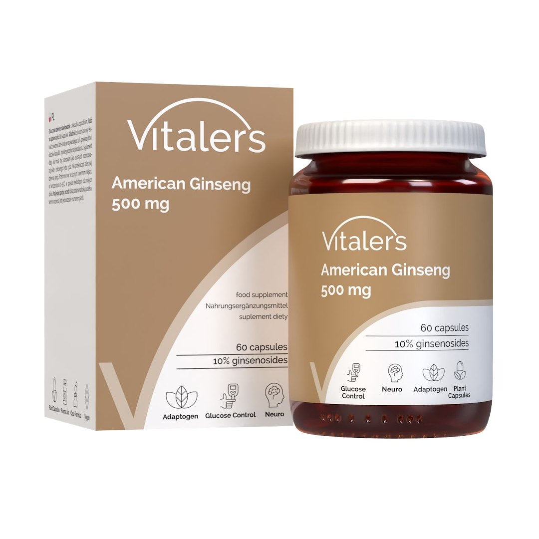 Vitaler's Amerikas žeņšeņs 500 mg - 60 kapsulas
