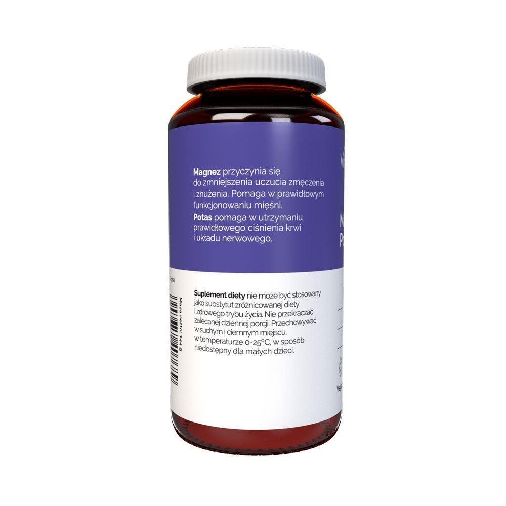 Vitaler magnijs 100 mg + kālijs 150 mg + vitamīns B6 10 mg – 120 kapsulas