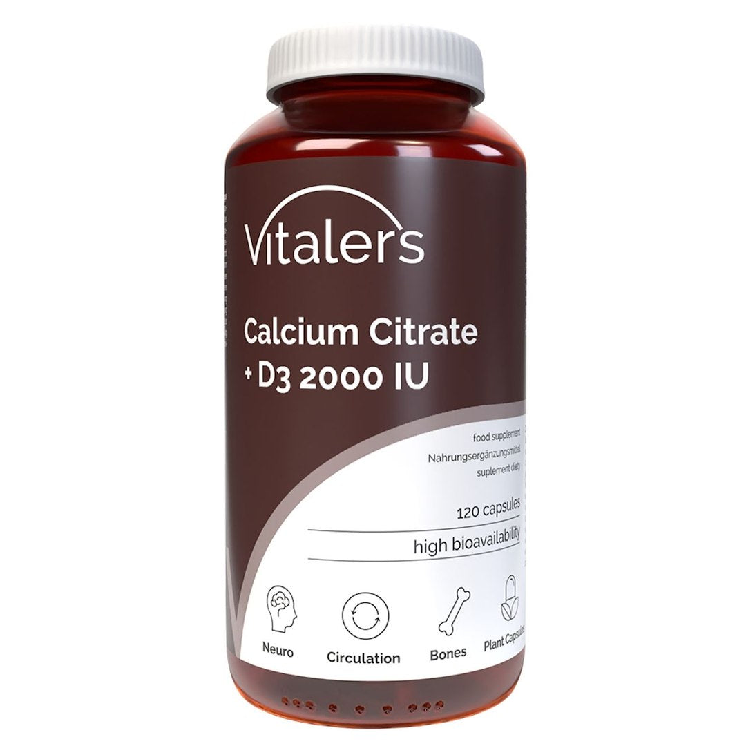 Vitaler's Kalcijs 120 mg + D3 Vitamīns - 120 kapsulas