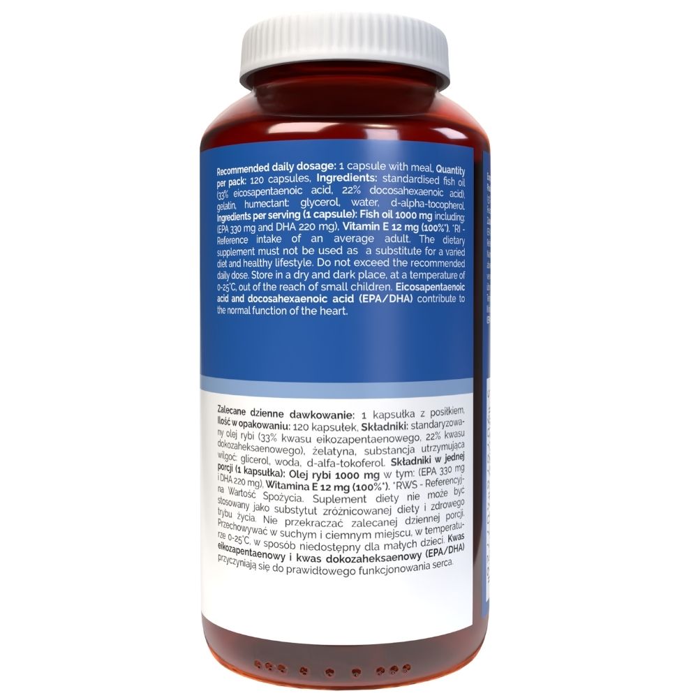 Vitaler Omega-3 FORTE 1000 mg - 120 kapsulas