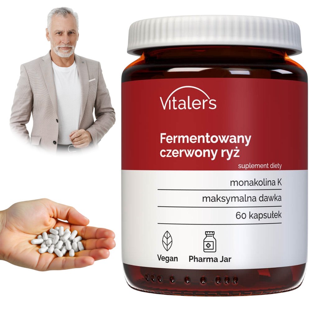Vitalers - Sarkanie rīsi 60 mg 60 kapsulas