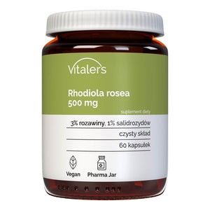 Vitaler Rhodiola Rosea (Rododendrs) 500 mg - 60 kapsulas