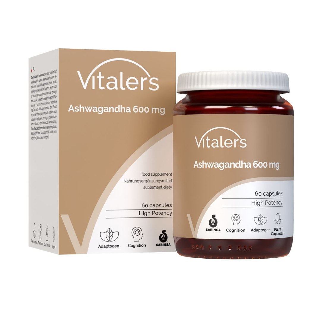 Vitaler Ashwagandha 600 mg - 60 kapsulas