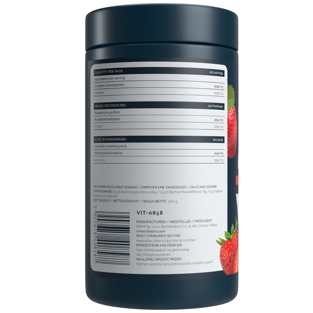 Vitalers Sport - Zemeņu garšas kreatīns 500g