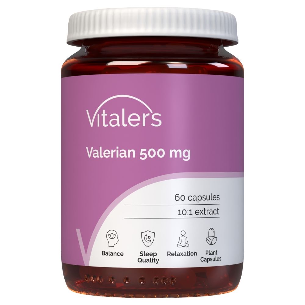 Vitaler's Valēriāns (baldriāns) 500 mg - 60 kapsulas