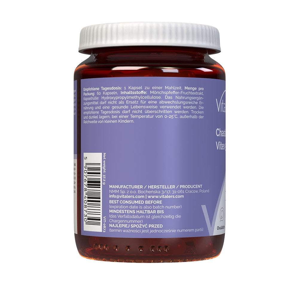 Vitaler's Chasteberry Vitex (Immaculata) 500 mg - 60 kapsulas