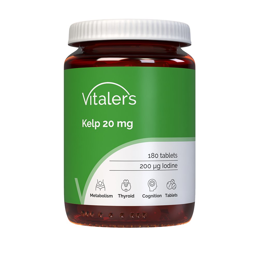 Vitaler's Kelp (jūras kāposts) 20 mg – 180 tabletes