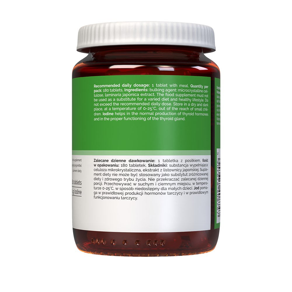 Vitaler's Kelp (jūras kāposts) 20 mg – 180 tabletes