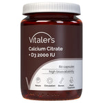 Vitaler's Kalcija citrāts 1200 mg + D3 vitamīns 2000 SV - 60 kapsulas