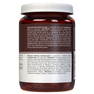 Vitaler's Kalcija citrāts 1200 mg + D3 vitamīns 2000 SV - 60 kapsulas