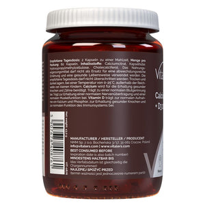 Vitaler's Kalcija citrāts 1200 mg + D3 vitamīns 2000 SV - 60 kapsulas