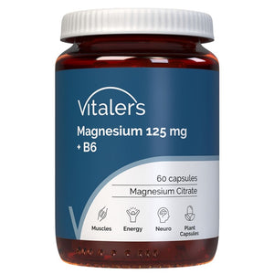 Vitaler magnijs 125 mg + B6 vitamīns 6 mg - 60 kapsulas