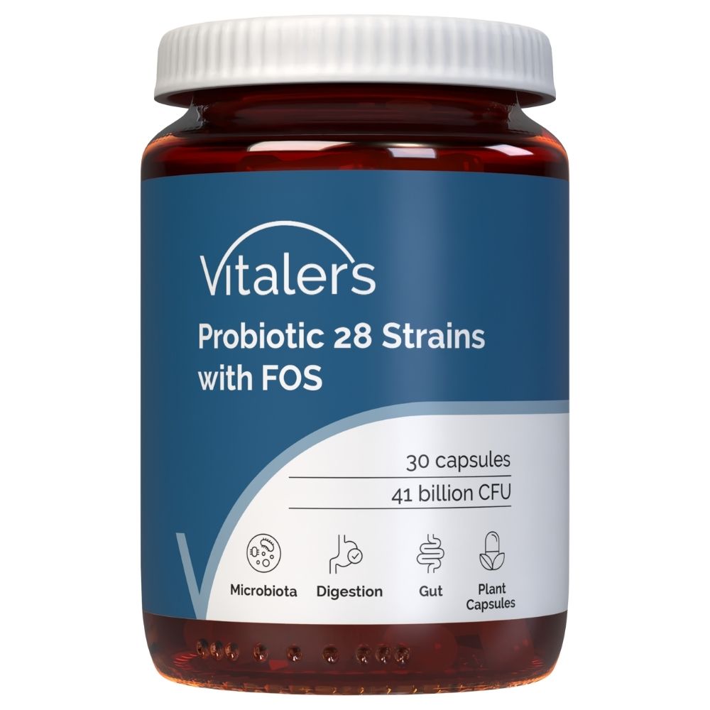 Vitaler's Probiotic 28 celmi ar FOS — 30 kapsulas