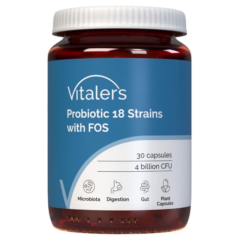 Vitaler's Probiotic 18 celmu ar FOS – 30 kapsulu