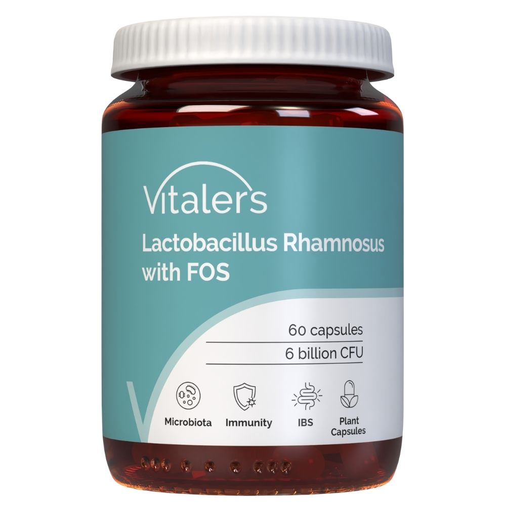 Vitaler's Probiotic Lactobacillus Rhamnosus ar FOS (probiotika) – 60 kapsulas
