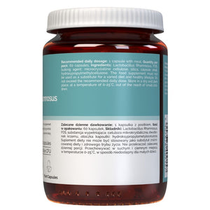 Vitaler's Probiotic Lactobacillus Rhamnosus ar FOS (probiotika) – 60 kapsulas