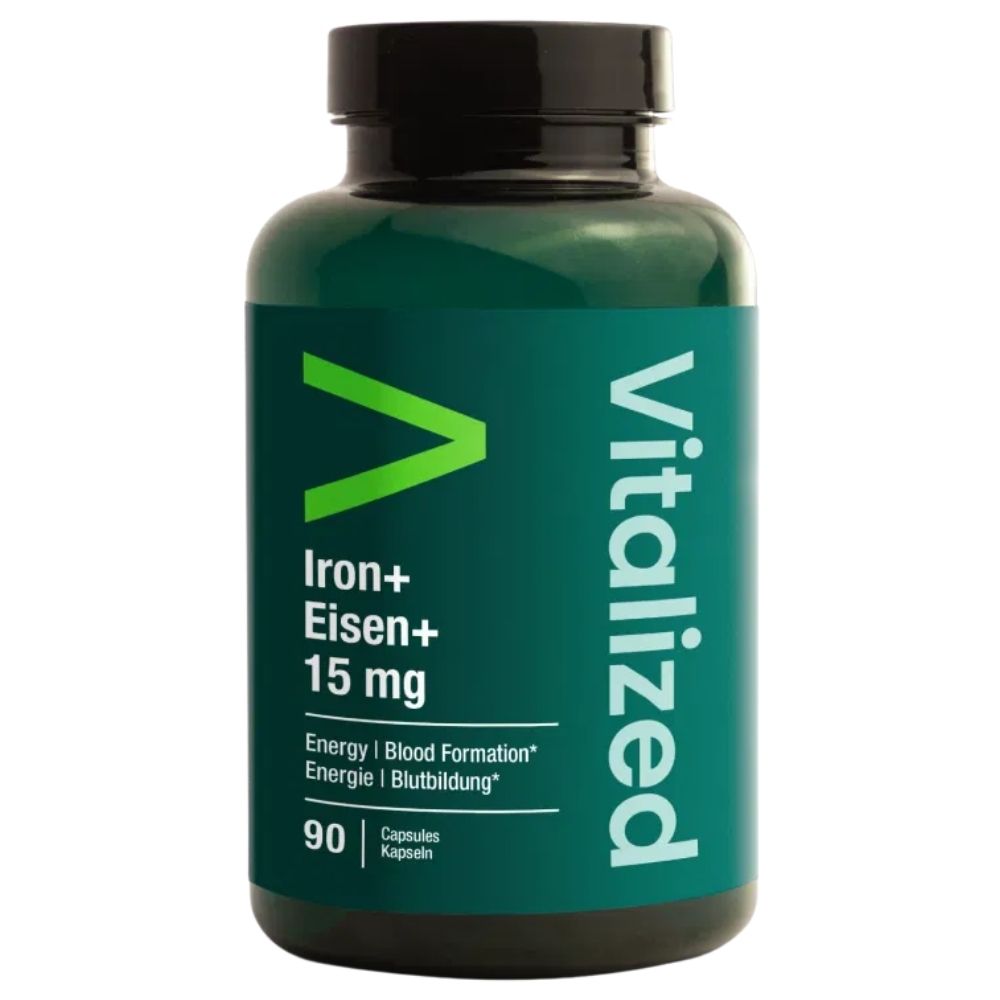 Vitalizuota geležis+, geležis 15 mg - 90 kapsulių - Magnis.lt