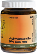 Wellbear Ashwagandha 9% 600 mg - 60 kapsulas