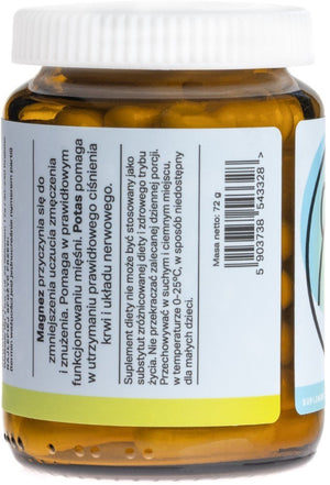 Wellbear Magnis 100 mg + Kālijs 150 mg + B6 10 mg - 60 kapsulas