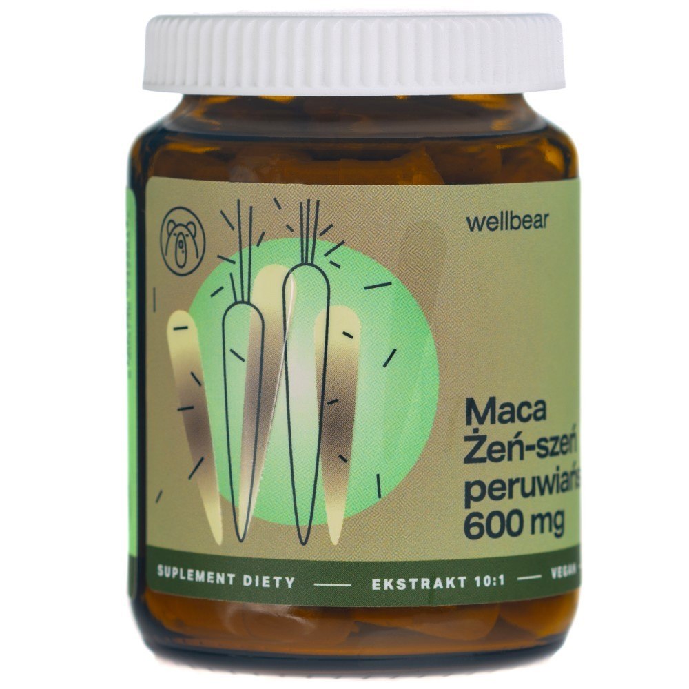 Wellbear Maca (Peru žeņšeņs) 600 mg - 60 kapsulas