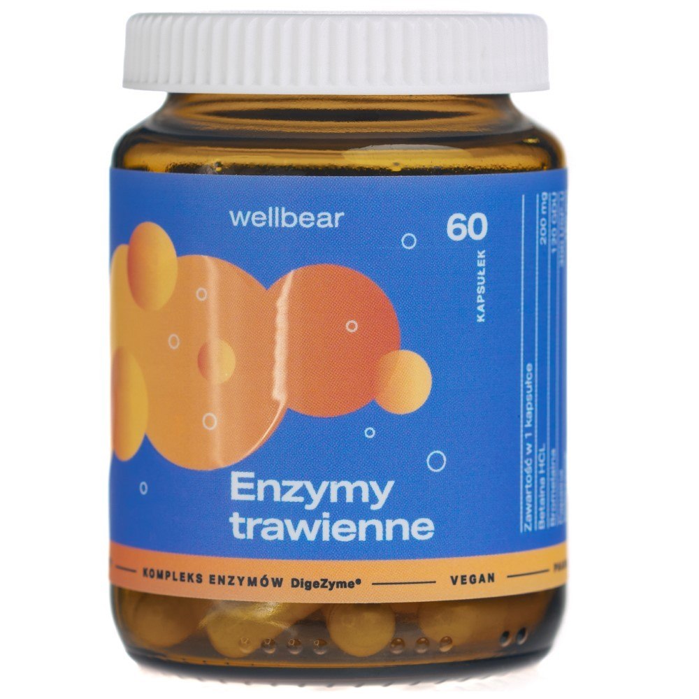 Wellbear gremošanas enzīmi - 60 kapsulas