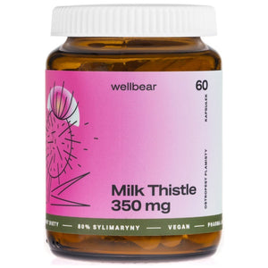 Wellbear Milk Thistle (Mārdadzis) 350 mg - 60 kapsulas