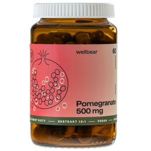 Wellbear granātas 500 mg - 60 kapsulas