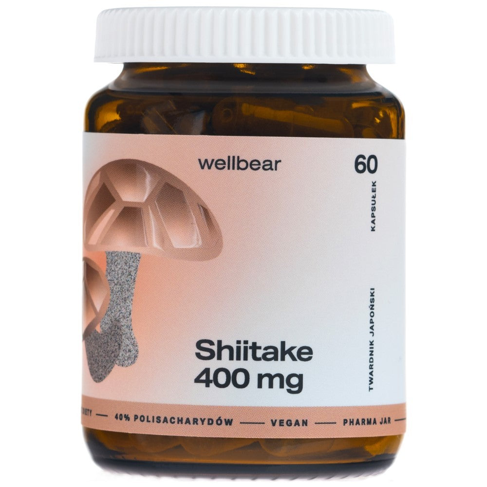 Wellbear Shiitake (japāņu sēne) 400 mg - 60 kapsulas