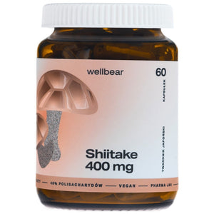 Wellbear Shiitake (japāņu sēne) 400 mg - 60 kapsulas