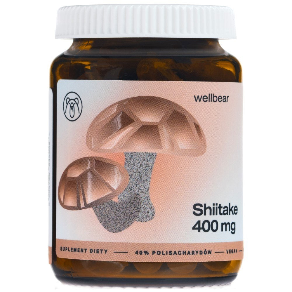 Wellbear Shiitake (japāņu sēne) 400 mg - 60 kapsulas