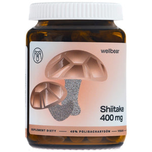 Wellbear Shiitake (japāņu sēne) 400 mg - 60 kapsulas