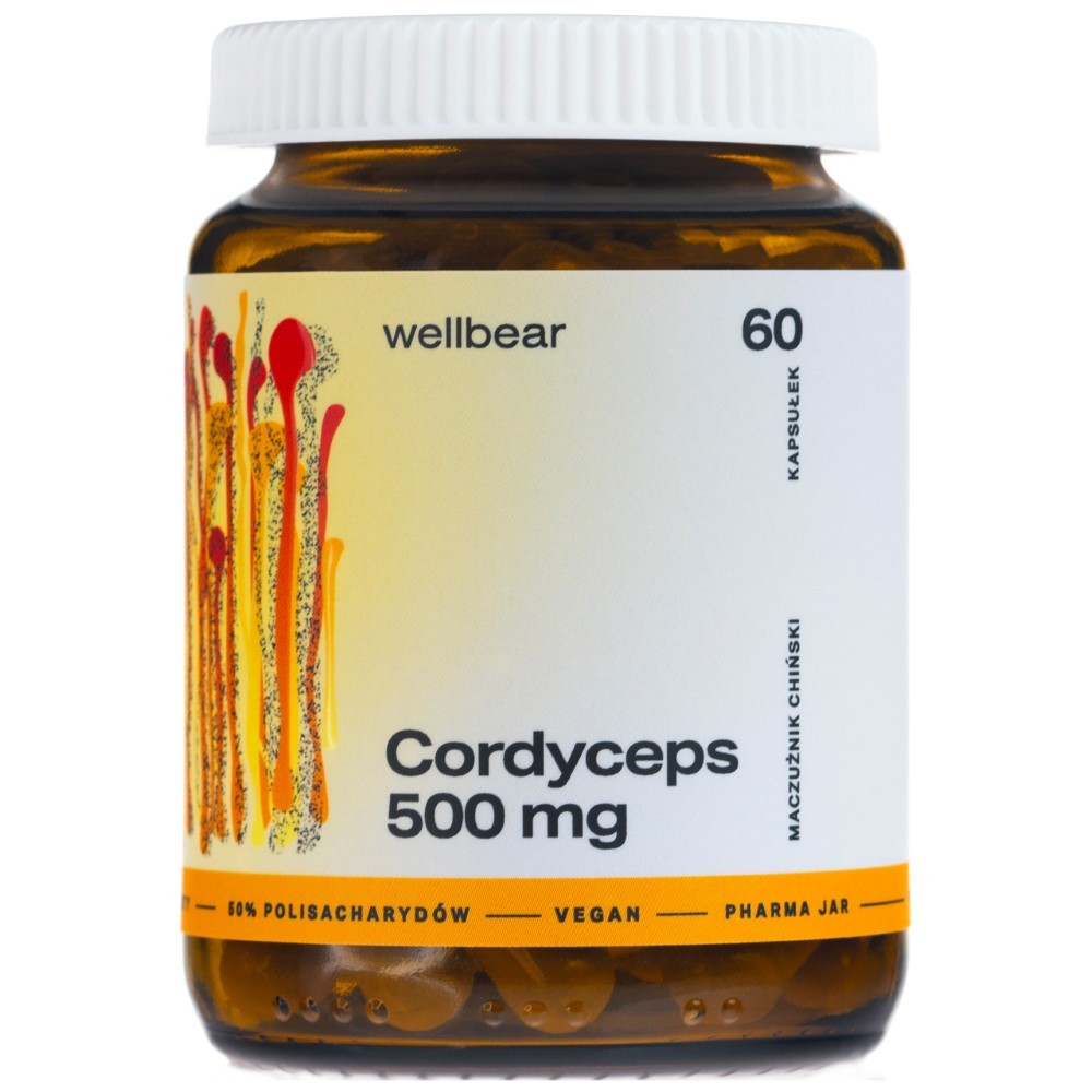Wellbear Kordicepsas (Cordyceps sinensis) 500 mg - 60 kapsulių