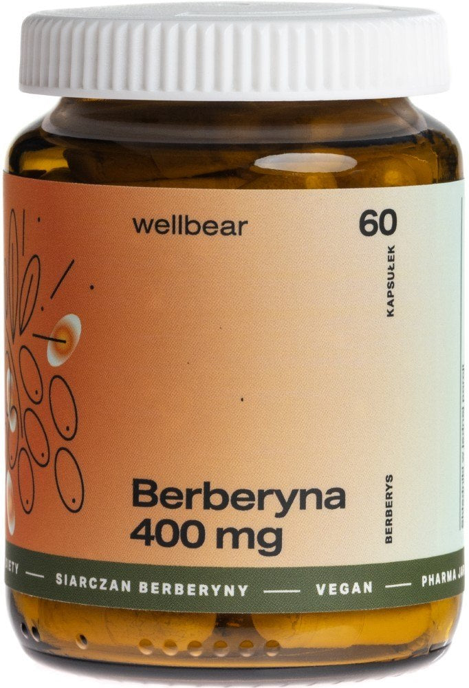 Wellbear Berberskābes (Berberis) 400 mg - 60 kapsulas